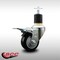 Service Caster 3'' SS Black Poly Swivel 1-7/8'' Expanding Stem Caster Total Lock Brake SCC-SSEXTTL20S314-PPUB-BLK-178 - alternate 4